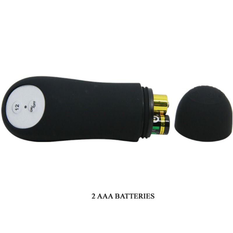 Pretty Love Anal Plug Silicone Extra Stimulation And 12 Vibration Modes Black | Niks.fi verkkokauppa