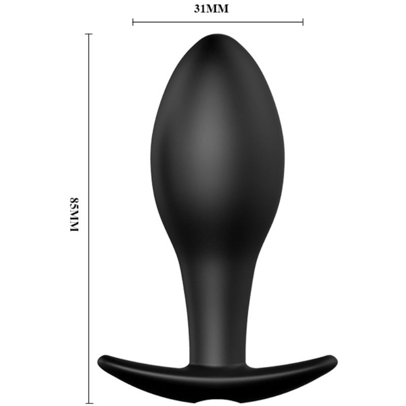 Pretty Love Anal Plug Anchor Form Silicone 12 Vibration Modes Black | Niks.fi verkkokauppa