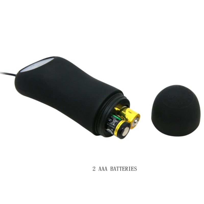 Pretty Love Silicone Anal Plug 12 Vibration Modes Black | Niks.fi verkkokauppa