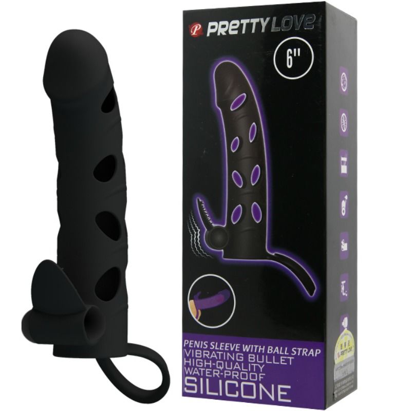 Pretty Love Silicone Cover With Vibration 15.2 Cm | Niks.fi verkkokauppa