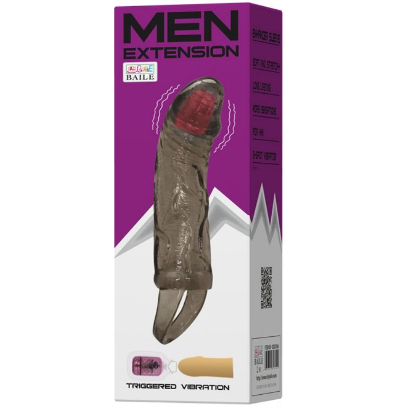 Baile Penis Extender Sheath With Vibration And Strap For Testicles 13.5 Cm | Niks.fi verkkokauppa