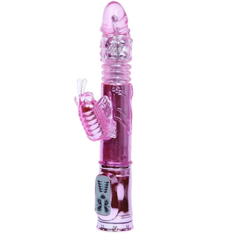 Baile Rechargeable Vibrator With Rotation And Throbbing Butterf Stimulator | Niks.fi verkkokauppa