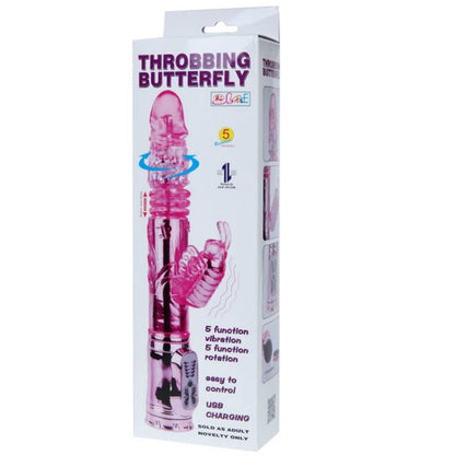 Baile Rechargeable Vibrator With Rotation And Throbbing Butterf Stimulator | Niks.fi verkkokauppa