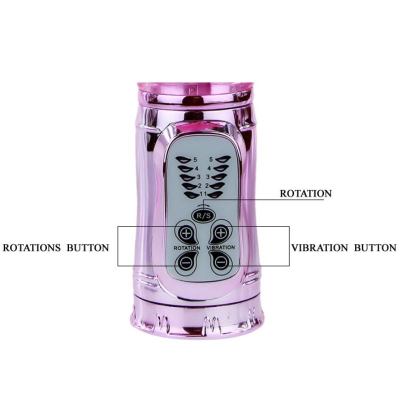 Baile Rechargeable Vibrator With Rotation And Throbbing Butterf Stimulator | Niks.fi verkkokauppa