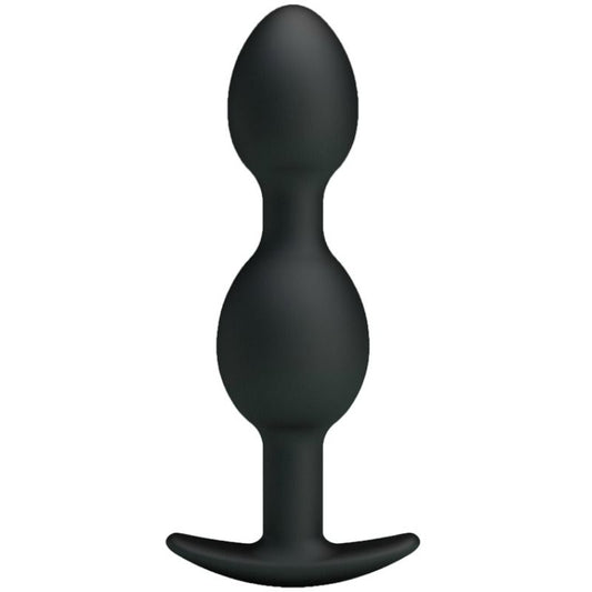 Pretty Love Silicone Anal Balls 12.5 Cm Black | Niks.fi verkkokauppa