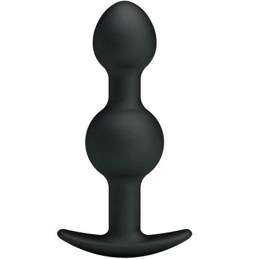 Pretty Love Special Stimulation Silicone Anal Balls 10.3 Cm Black | Niks.fi verkkokauppa