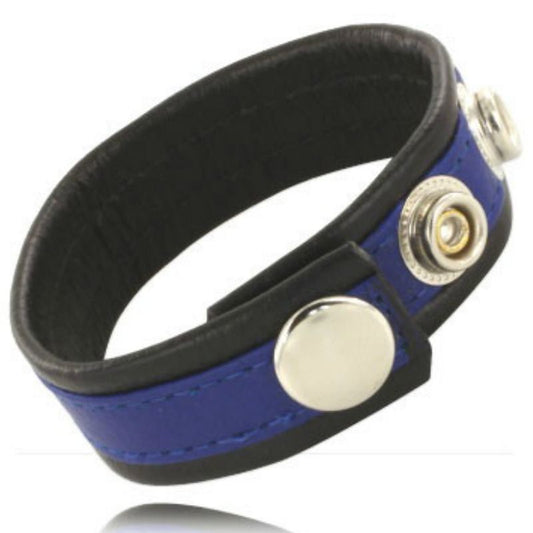Leather Body Adjustable Leather Strap For Penis Blue-Black | Niks.fi verkkokauppa