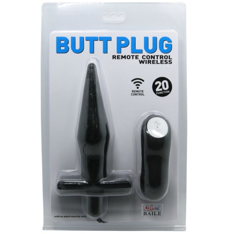 Baile Dance Butt Anal Plug With Vibration Black | Niks.fi verkkokauppa