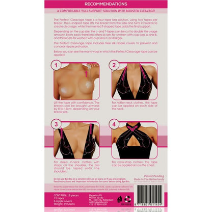 Bye-Bra Enhancement Tape + Free Nipple Covers Cup A-F | Niks.fi verkkokauppa