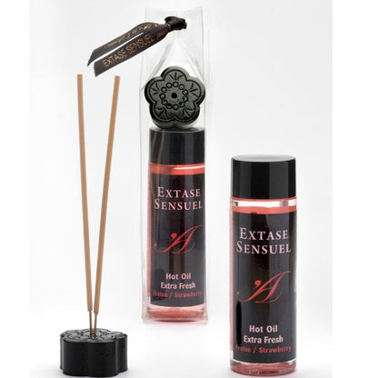 Extase Sensual Massage Oil With Extra Fresh Strawberry Effect 100 Ml | Niks.fi verkkokauppa