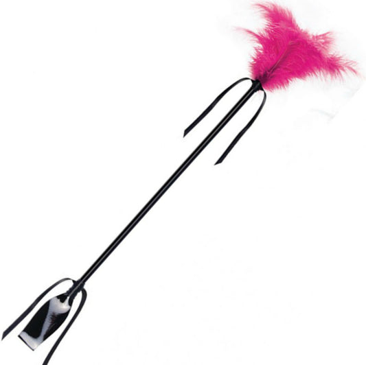 Secretplay Black And Fuchsia Whip & Feather | Niks.fi verkkokauppa