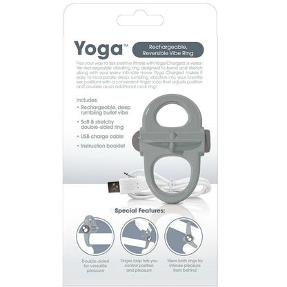 Screaming O Rechargeable Vibrating Ring Yoga Gray | Niks.fi verkkokauppa