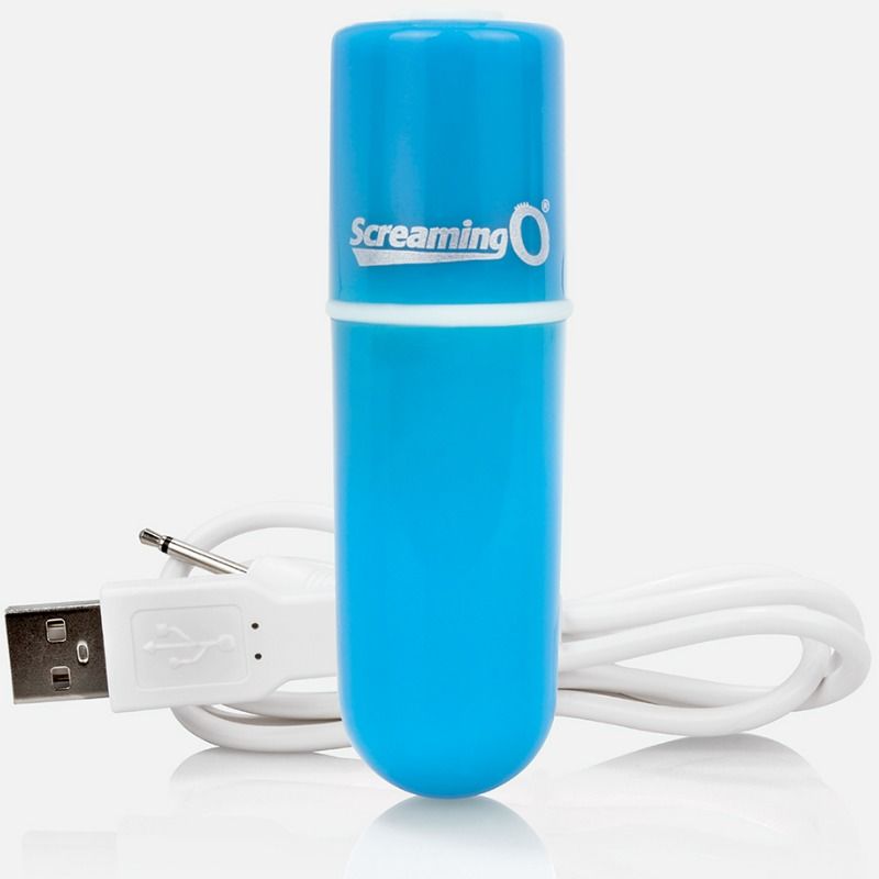 Screaming O Rechargeable Vibrating Bullet Vooom Blue | Niks.fi verkkokauppa