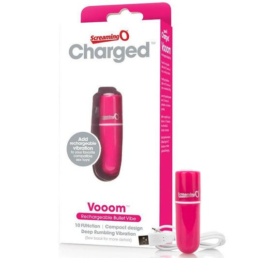 Screaming O Rechargeable Vibrating Bullet Vooom Pink | Niks.fi verkkokauppa