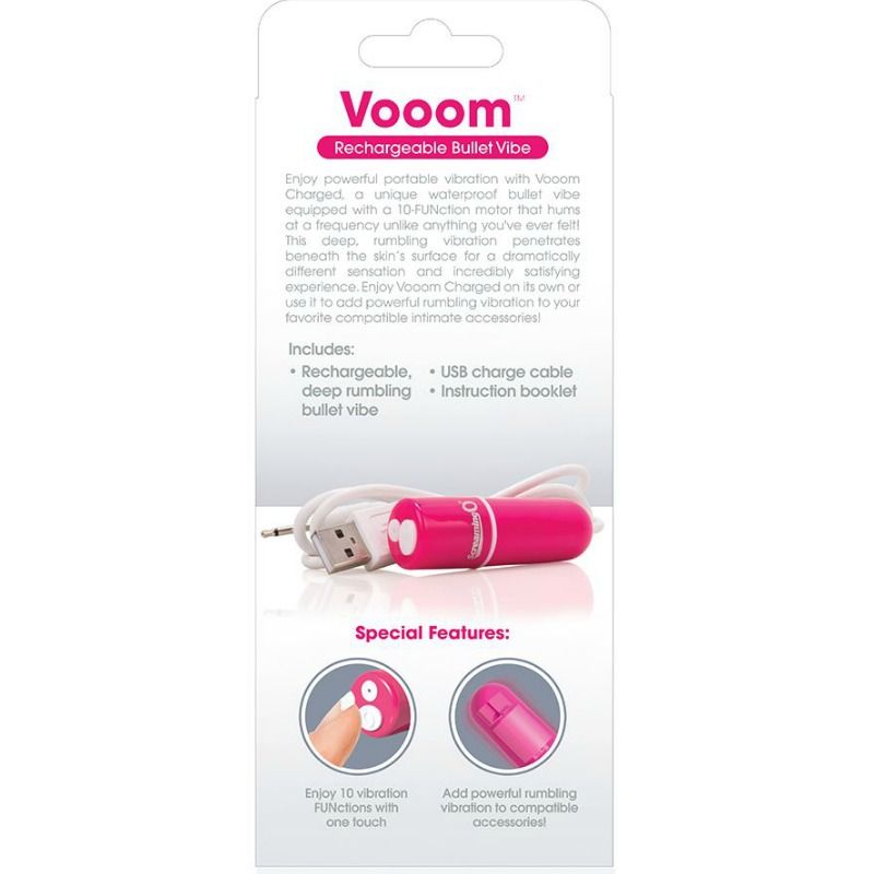 Screaming O Rechargeable Vibrating Bullet Vooom Pink | Niks.fi verkkokauppa