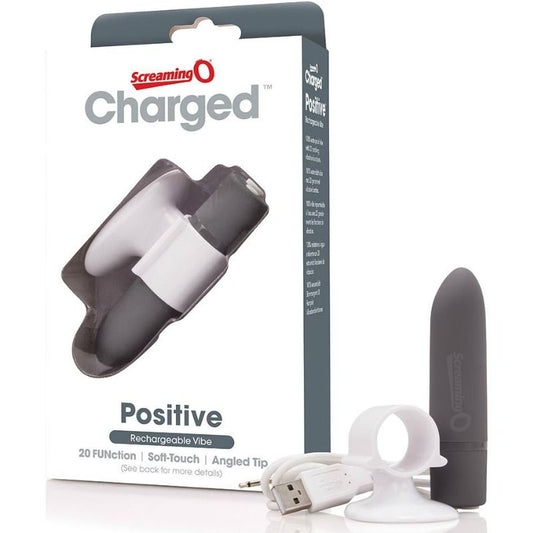 Screaming O Rechargeable Massage Positive Gray | Niks.fi verkkokauppa