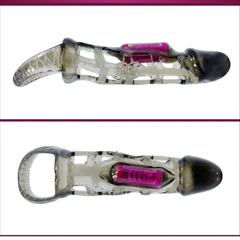 Baile Penis Extension Sleeve With Vibration And Strap 13.5 Cm | Niks.fi verkkokauppa