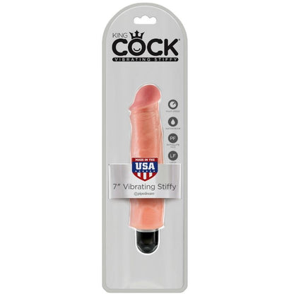 King Cock 17.8 Cm Vibrating Stiffy Flesh | Niks.fi verkkokauppa