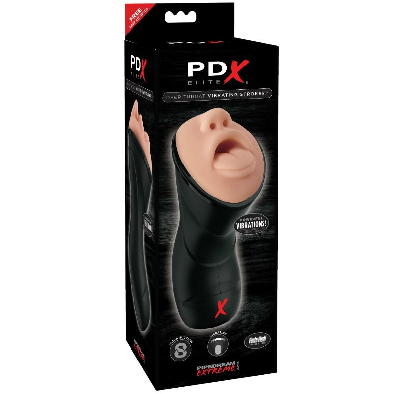 Pdx Elite Deep Throat Vibrating Stroker | Niks.fi verkkokauppa