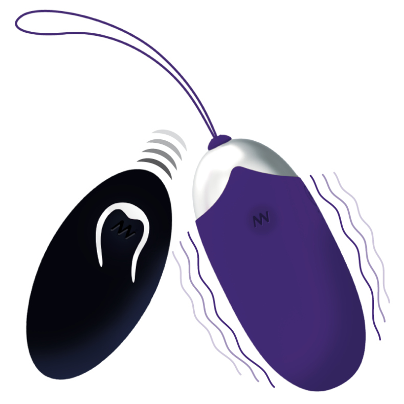 Intense Flippy Ii Vibrating Egg With Remote Control Purple | Niks.fi verkkokauppa