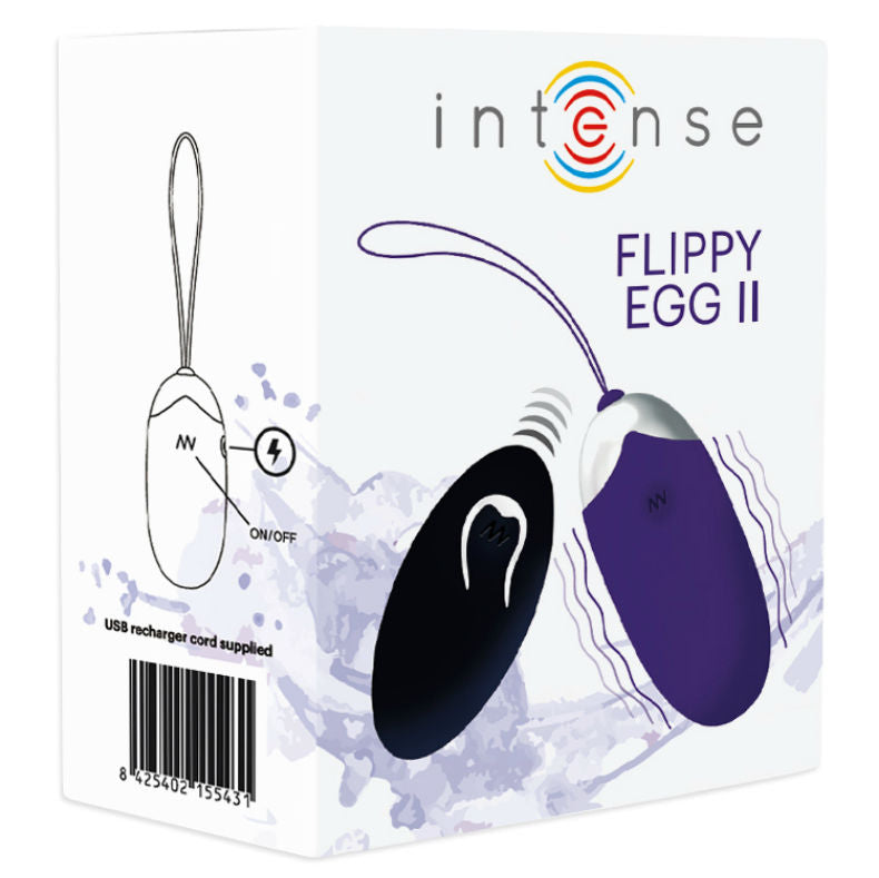 Intense Flippy Ii Vibrating Egg With Remote Control Purple | Niks.fi verkkokauppa