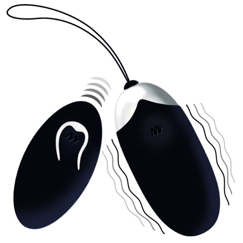 Intense Flippy Ii Vibrating Egg With Remote Control Black | Niks.fi verkkokauppa