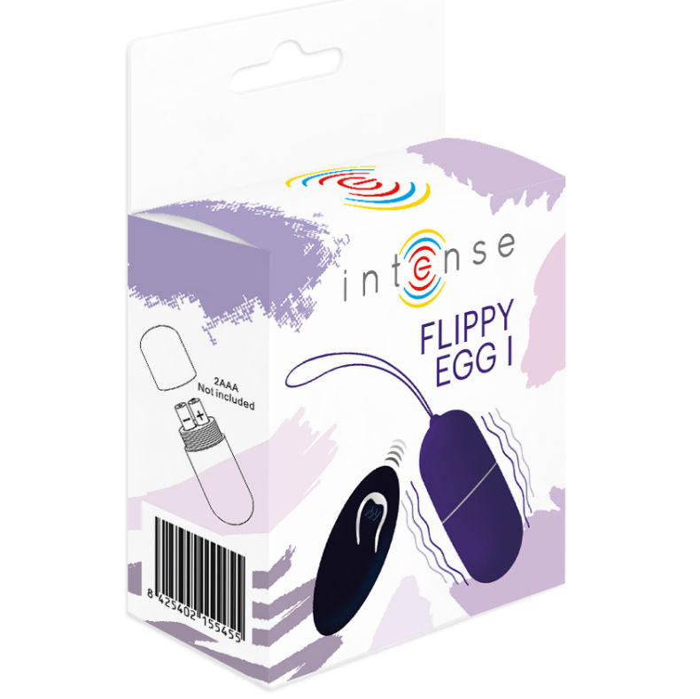 Intense Flippy I Vibrating Egg With Remote Control Purple | Niks.fi verkkokauppa