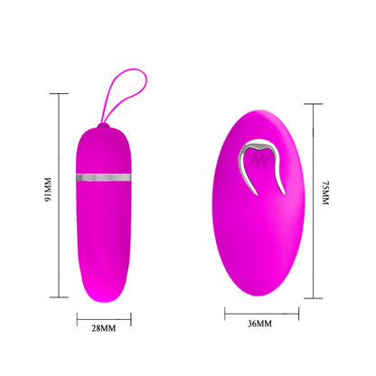 Pretty Love Debby Vibrating Egg With Control | Niks.fi verkkokauppa