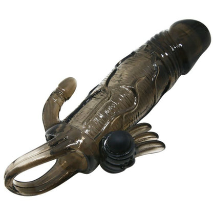 Baile Brave Man Penis Cover With Clit And Anal Stimulation Double Bullet Black 16.5 Cm | Niks.fi verkkokauppa