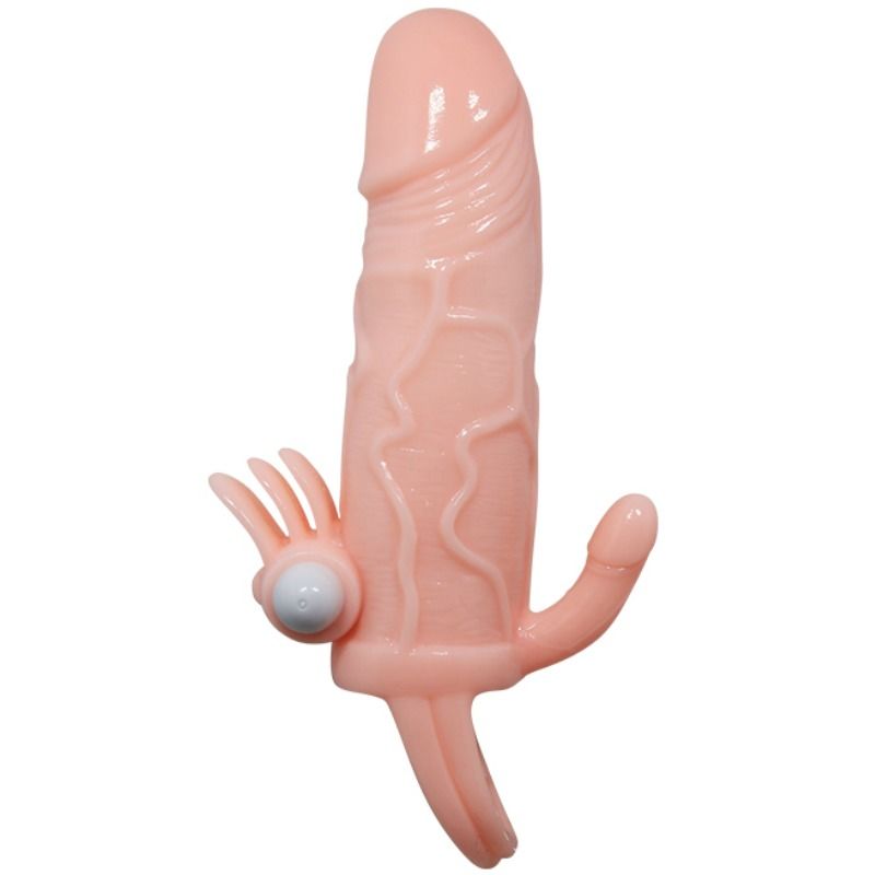 Baile Brave Man Penis Cover With Clit And Anal Stimulation Flesh 16.5 Cm | Niks.fi verkkokauppa