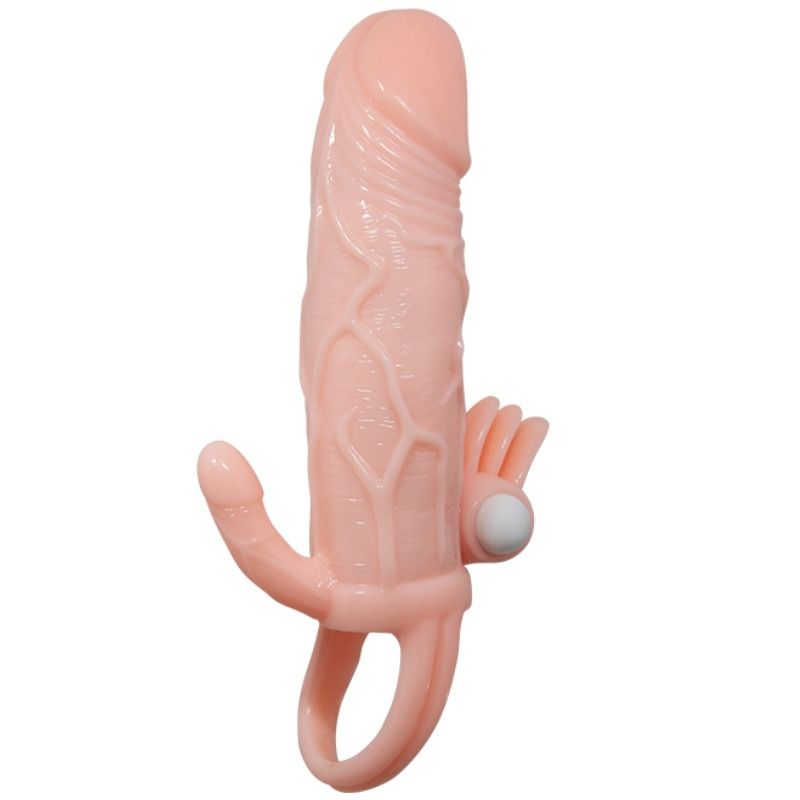 Baile Brave Man Penis Cover With Clit And Anal Stimulation Flesh 16.5 Cm | Niks.fi verkkokauppa