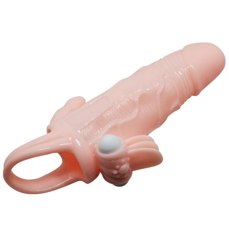 Baile Brave Man Penis Cover With Clit And Anal Stimulation Flesh 16.5 Cm | Niks.fi verkkokauppa