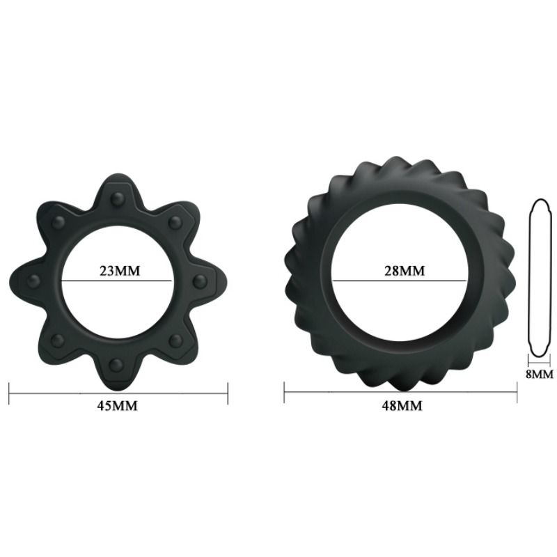 Baile Kit 2 Ring Flowering Silicone Rings | Niks.fi verkkokauppa