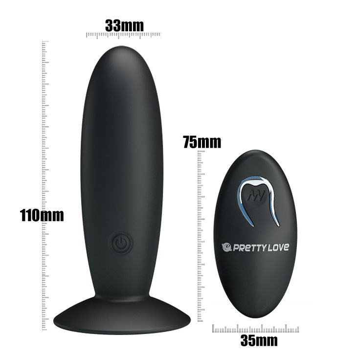 Pretty Love Rechargeable Anal Plug With Vibration And Control | Niks.fi verkkokauppa