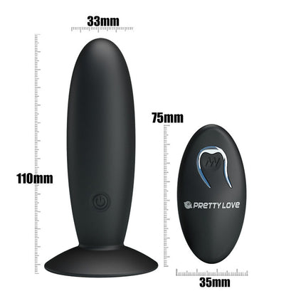 Pretty Love Rechargeable Anal Plug With Vibration And Control | Niks.fi verkkokauppa