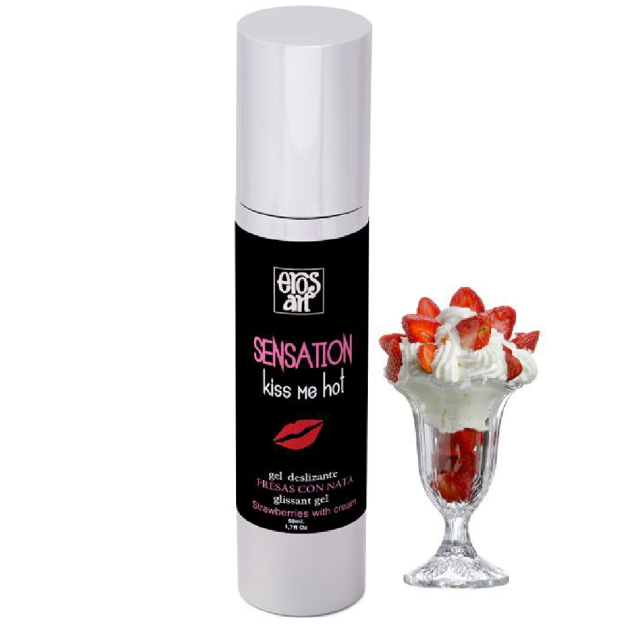 Eros-Art Sensattion Natural Lubricant Strawberries With Cream 50 Ml | Niks.fi verkkokauppa