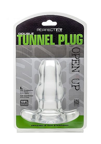 Perfect Fit Brand Double Tunnel Plug Xl Large Clear | Niks.fi verkkokauppa