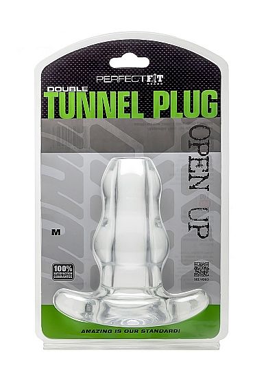 Perfect Fit Brand Double Tunnel Plug Medium Clear | Niks.fi verkkokauppa
