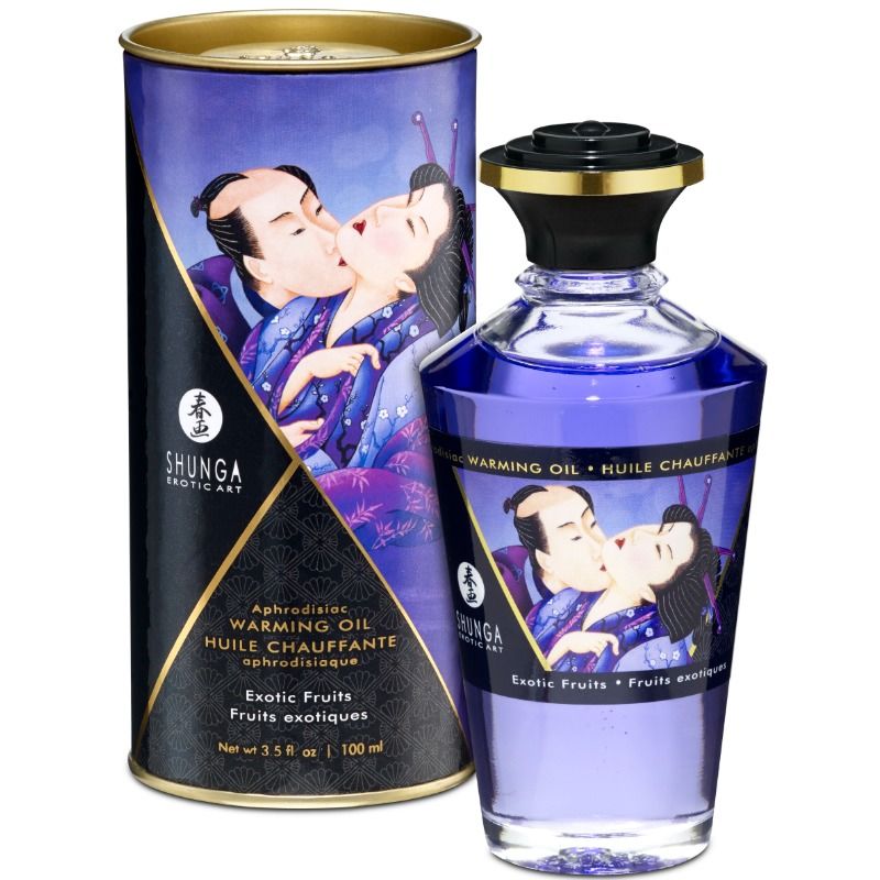 Shunga Heat Effect Massage Oil Exotic Fruits Flavor 100 Ml | Niks.fi verkkokauppa