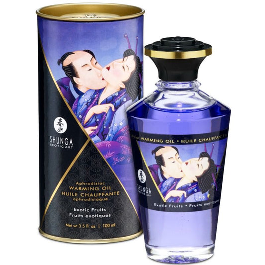 Shunga Heat Effect Massage Oil Exotic Fruits Flavor 100 Ml | Niks.fi verkkokauppa