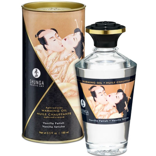 Shunga Fetish Vanilla Flavor Heat Effect Massage Oil 100 Ml | Niks.fi verkkokauppa