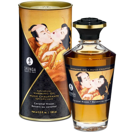 Shunga Massage Oil With Heat Effect Caramel Flavor 100 Ml | Niks.fi verkkokauppa