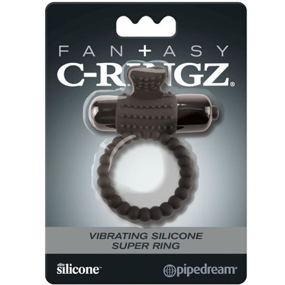 Fantasy C-Ringz Black Silicone Vibrating Ring | Niks.fi verkkokauppa