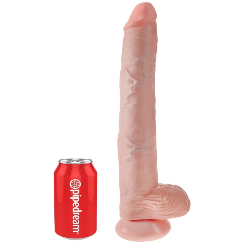 King Cock Dildo With Balls 35.6 Cm Flesh | Niks.fi verkkokauppa