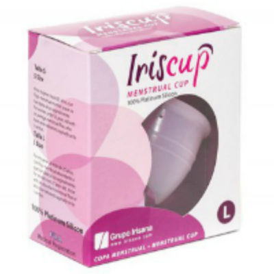 Iriscup Large Pink Month Cup + Free Sterilizer Bag | Niks.fi verkkokauppa