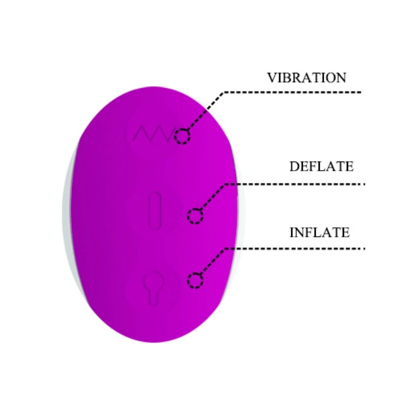 Pretty Lovedempsey Rechargeable Inflatable Vibrator | Niks.fi verkkokauppa