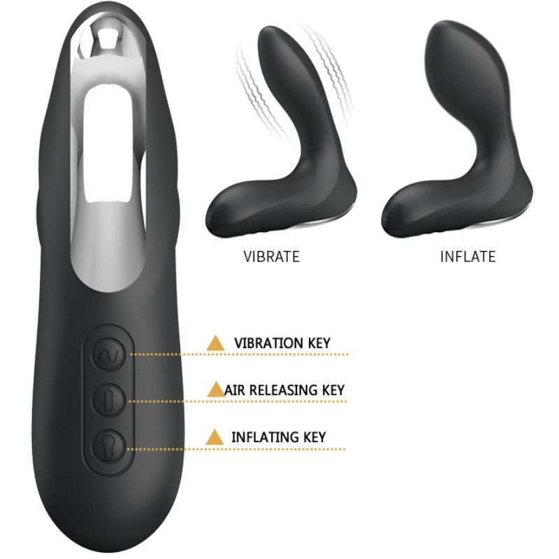 Pretty Love Leonard Inflatable Prostatic Massager With Vibration | Niks.fi verkkokauppa