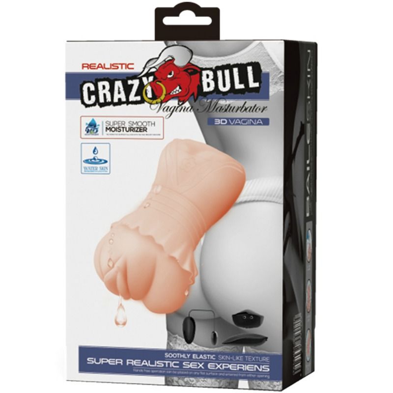 Crazy Bull Water Skin Vagina Masturbador With Vibrating Bullets | Niks.fi verkkokauppa