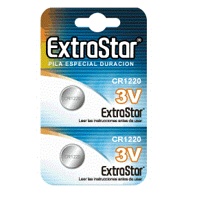 Extrastar Cr1220 3V 2 Batteries Pack | Niks.fi verkkokauppa