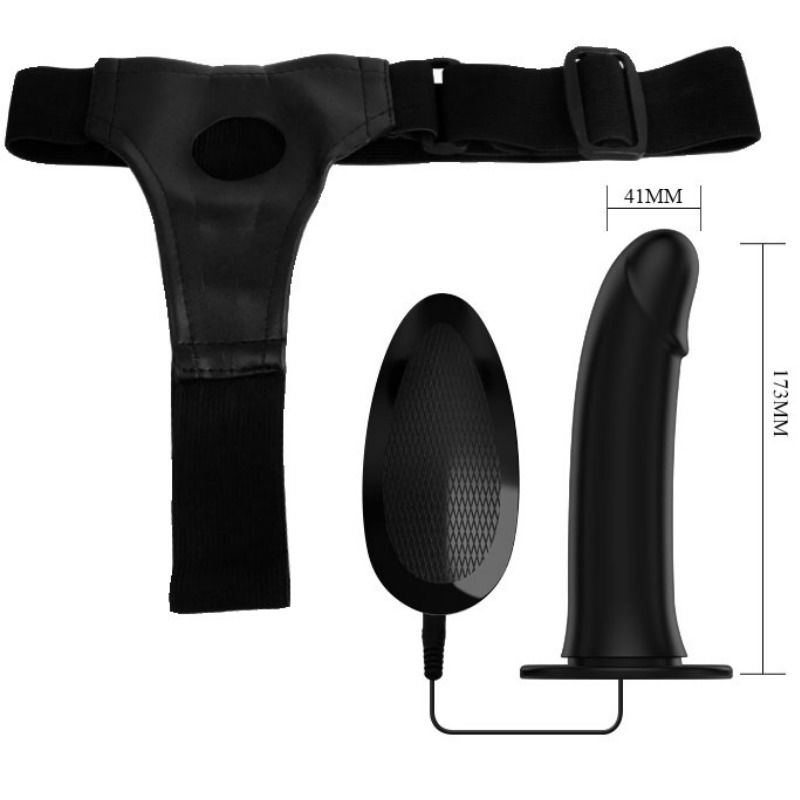 Pretty Love Vito Strap On With Hollow Dildo And Vibration 17.3 Cm | Niks.fi verkkokauppa
